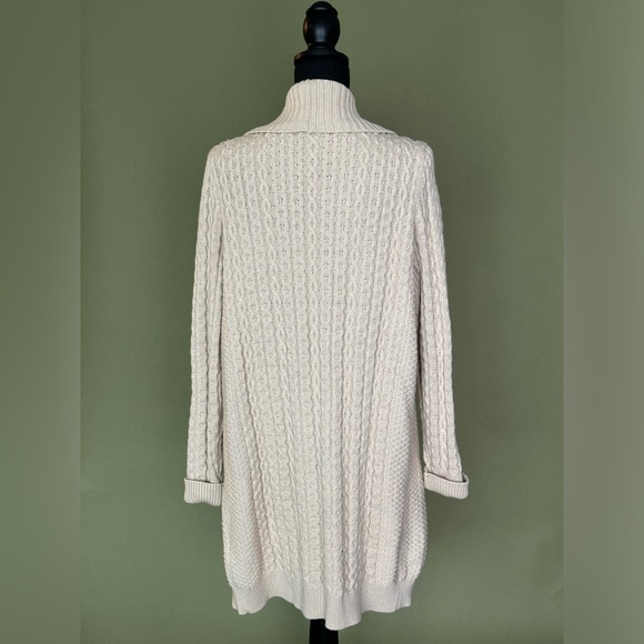 Beige tan knitted cardigan - Picture 2 of 2